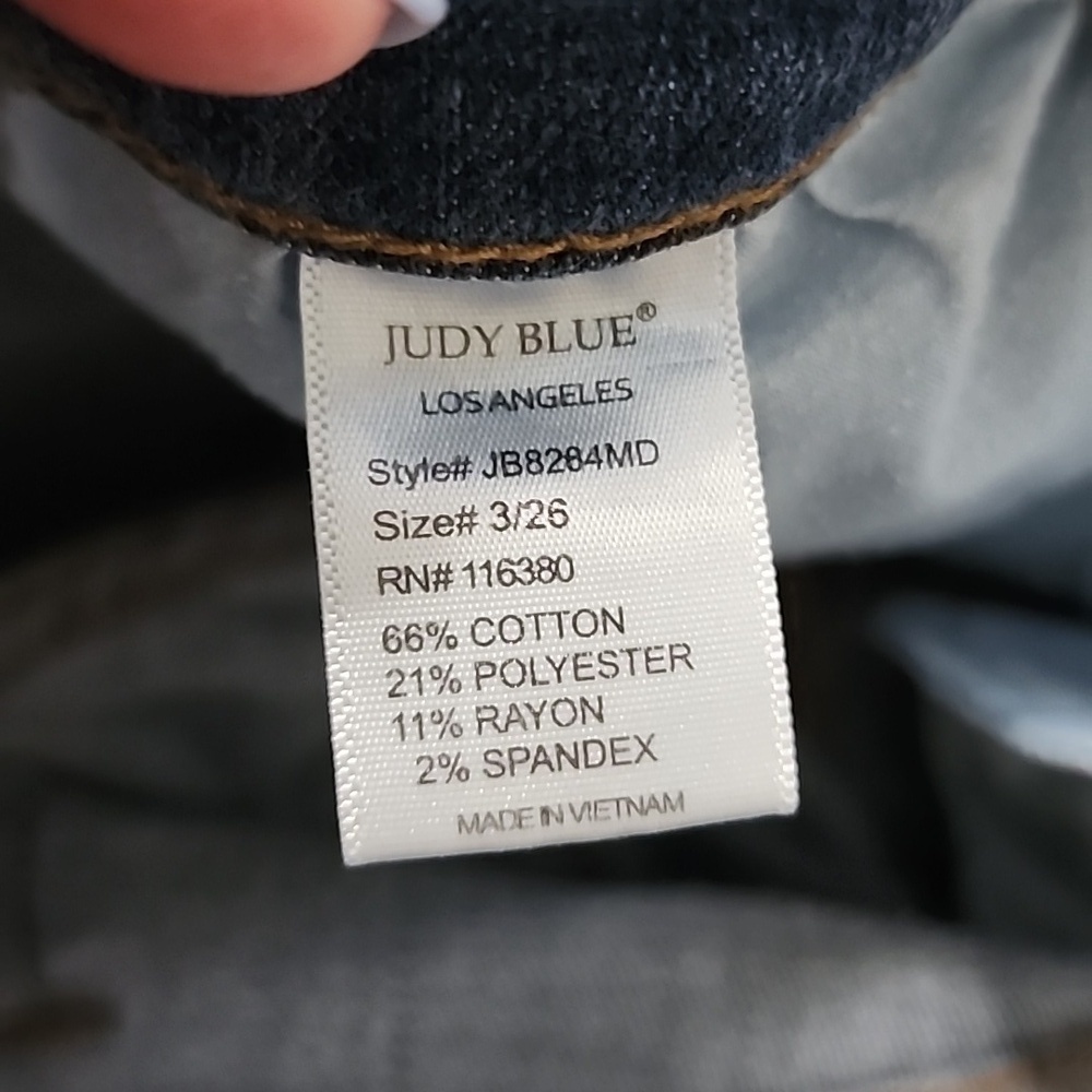 Judy Blue Boyfriend Fit Jeans Distressed Size 26 - Picture 10 of 10